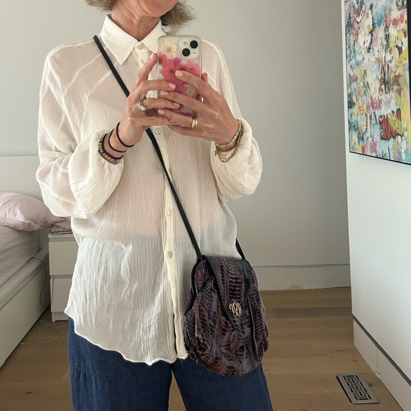 VINTAGE snakeskin leather purse - Picture 7 of 9